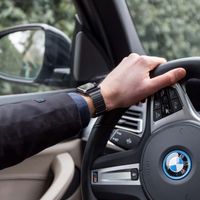 imoshion Magnetisch lederen bandje Apple Watch Series 1 t/m 9 / SE (38/40/41 mm) | Series 10 / 11 (42 mm) - Zwart