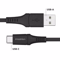 imoshion Braided USB-C naar USB kabel - 2 meter - Zwart