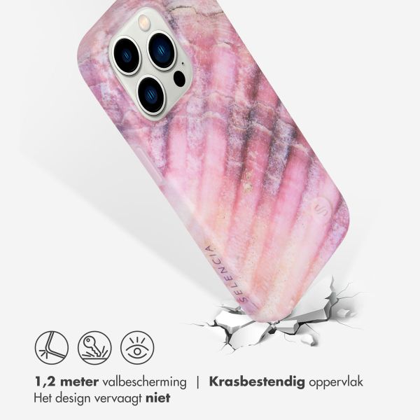 Selencia Aurora Fashion Backcover iPhone 14 Pro - Duurzaam hoesje - 100% gerecycled - Ocean Shell Purple