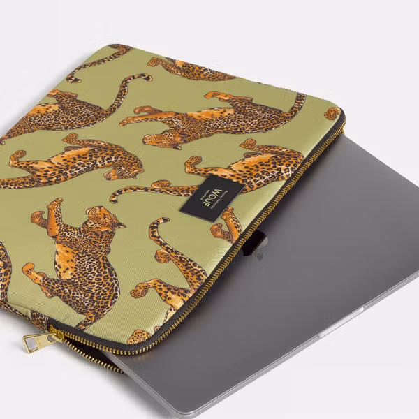 Wouf Daily Laptop hoes 15-16 inch - Laptopsleeve - Avo Leopard
