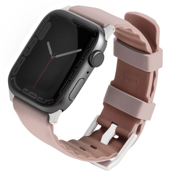 Uniq Linus AiroSoft™ Siliconen bandje Apple Watch Series 1 t/m 9 / SE (38/40/41 mm) | Series 10 (42 mm) - Rose Pink