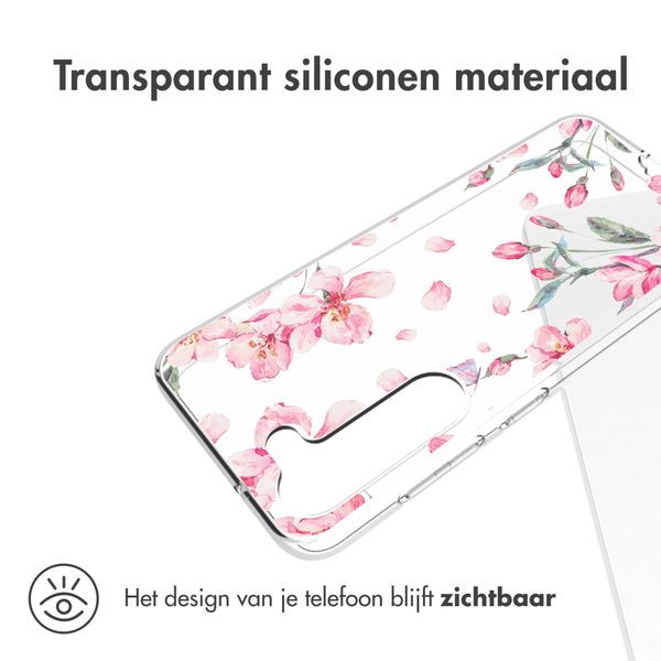 imoshion Design hoesje Samsung Galaxy S23 - Bloem - Roze