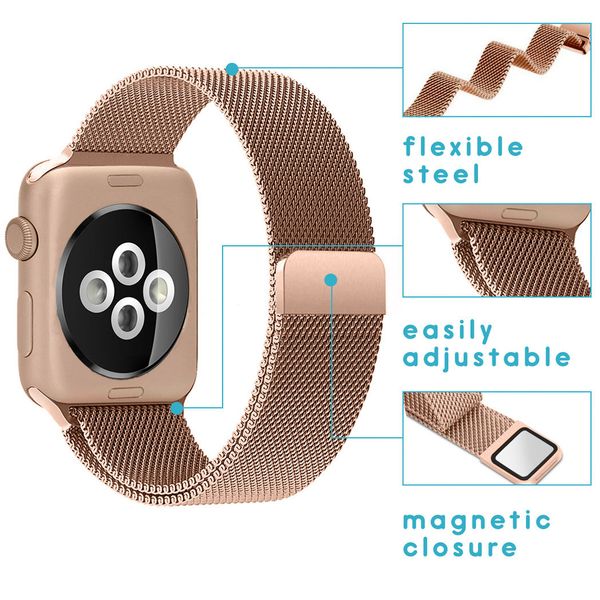 imoshion Milanees bandje Apple Watch Series 1-9 / SE - 38/40/41 mm / Series 10 - 42 mm