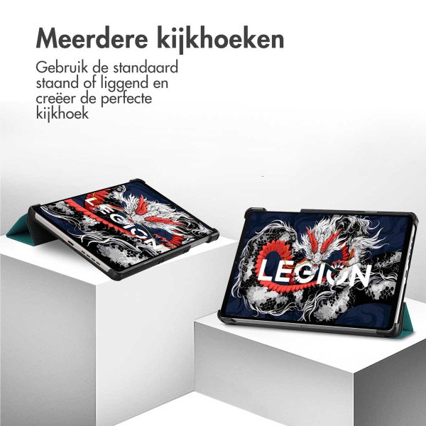 imoshion Trifold Bookcase Lenovo Legion Tab (2025) - Donkergroen