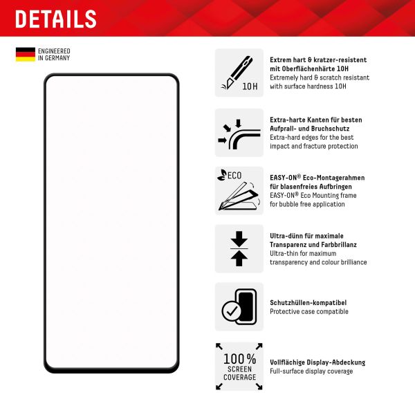 Displex Screenprotector Real Glass Full Cover Samsung Galaxy A54 (5G)