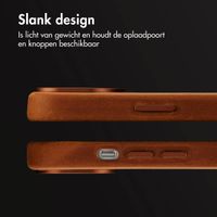 Accezz Vintage Leather Magsafe Backcover Apple iPhone 14 - Tabacco Cognac