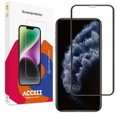 Accezz Gehard Glas Full Cover Screenprotector Apple iPhone 11 Pro / Xs / X