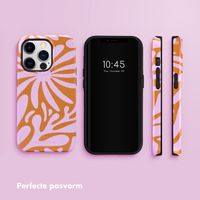 Selencia Vivid Tough Backcover iPhone 14 Pro - Modern Bloom Pink