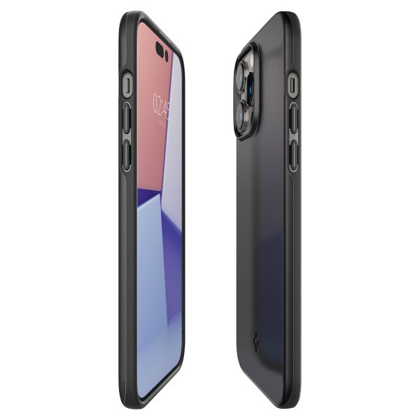 Spigen Thin Fit Backcover iPhone 14 Pro Max - Zwart