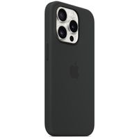 Apple Silicone Backcover MagSafe iPhone 15 Pro - Black