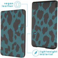 imoshion Design Slim Hard Case Bookcase Kobo Clara HD - Green Leopard