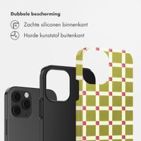 Selencia Vivid Backcover Apple iPhone 12 - Check This Olive