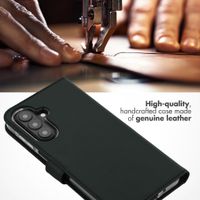 Selencia Genuine Leather Book Case Samsung Galaxy A27 (5G) - Green