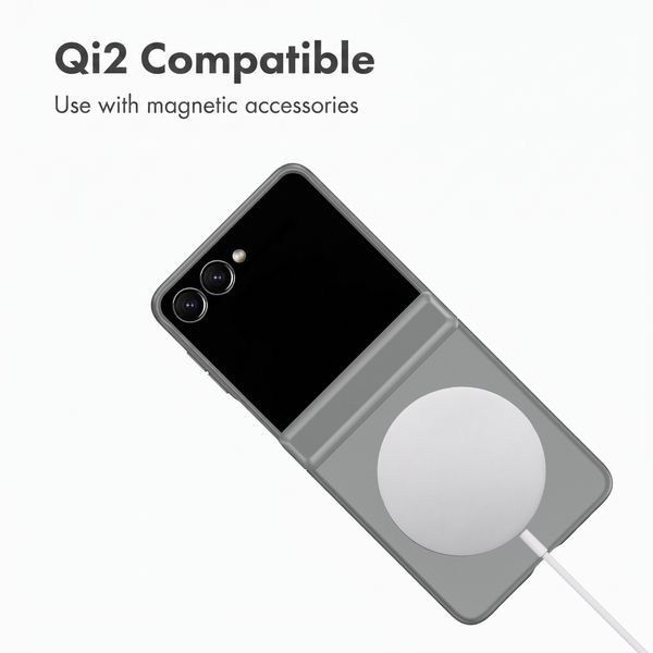 Accezz Colour Back Cover with MagSafe and Ring Stand Samsung Galaxy Z Flip 8 - Grey