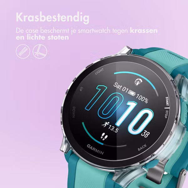 imoshion Full Cover Hardcase Garmin Forerunner 165 / 165 Music - Transparant