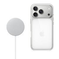 Apple Transparante Hoes voor de Apple iPhone 17 Pro Max + Apple MagSafe Draadloze Oplader 25W - 1 meter