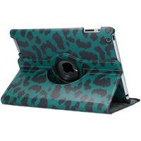 360° Draaibare Design Bookcase iPad 4 (2012) 9.7 inch / 3 (2012) 9.7 inch / 2 (2011) 9.7 inch - Groen Panter