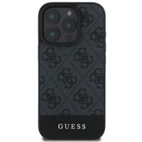 Guess Bottom Stripe 4G Backcover iPhone 16 Pro Max - Grijs