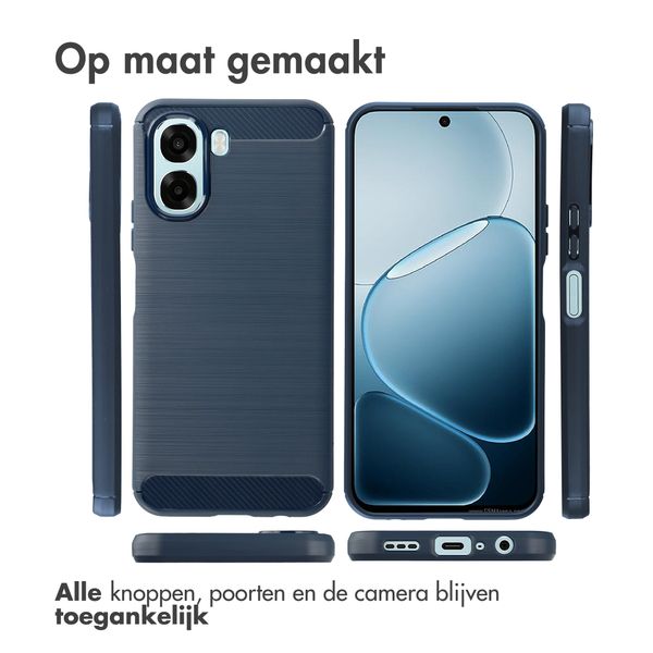imoshion Brushed Backcover Oppo A6x (4G/5G) - Donkerblauw