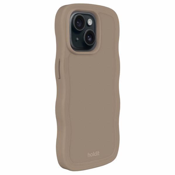 Holdit Wavy Case Apple iPhone 14/15 Plus - Mocha Brown