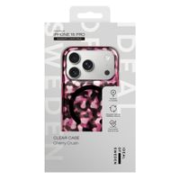 iDeal of Sweden Clear Case MagSafe Apple iPhone 16 Pro - Cherry Crush