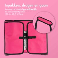 imoshion Reistafel - tablethouder auto - 7 opbergvakken - inclusief 2 kleurplaten - Roze