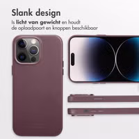 Accezz MagSafe Leather Backcover Apple iPhone 14 Pro Max - Heath Purple