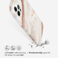 Selencia Aurora Fashion Backcover iPhone 12 (Pro) - Duurzaam hoesje - 100% gerecycled - Wit Marmer