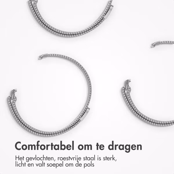 imoshion Milanees magnetisch bandje Xiaomi Smart Band 9 / 8 Pro / Redmi Watch 6 / 5 / 4 - Zilver