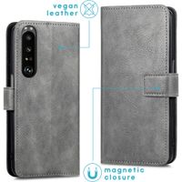 imoshion Luxe Bookcase Sony Xperia 1 III - Grijs