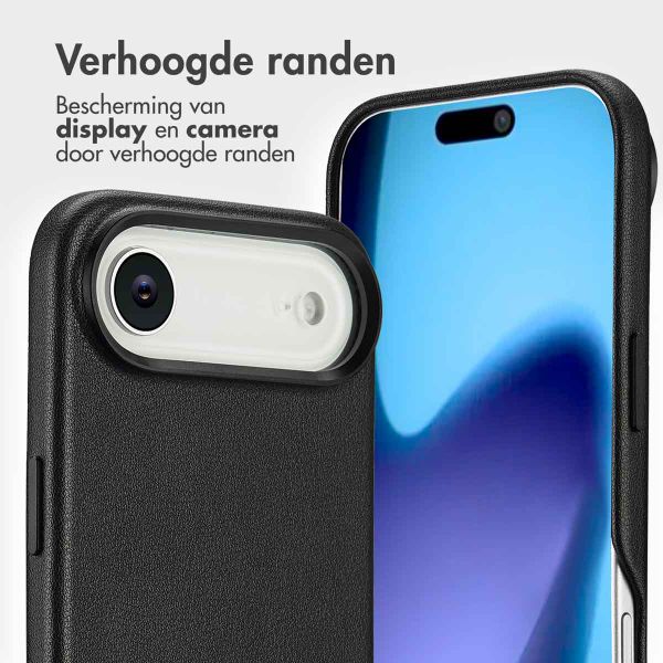 Accezz Leather Bookcase 2-in-1 met MagSafe Apple iPhone Air - Onyx Black