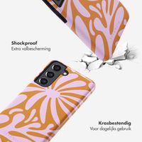 Selencia Vivid Backcover Samsung Galaxy S21 FE - Modern Bloom Pink