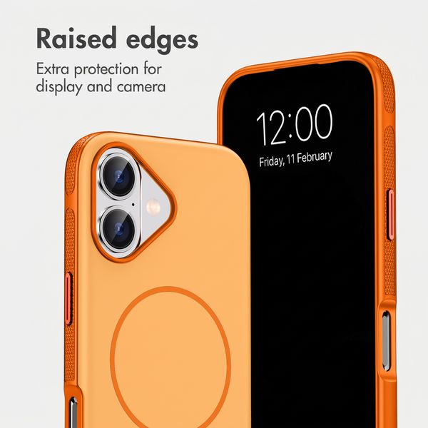 imoshion Colour Back Cover with Thin MagSafe Ring Apple iPhone 17 - Orange