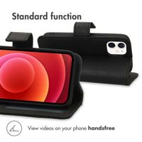 imoshion Luxury Bookcase Apple iPhone 12 Mini - Black