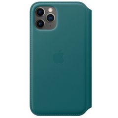 Apple Leather Folio Bookcase Apple iPhone 11 Pro - Peacock