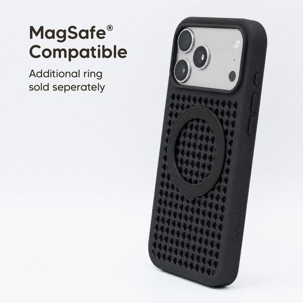 Callbuddy Hoesje met Strap Apple iPhone 17 Pro Max - Epic Black