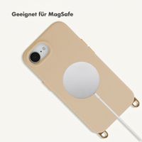 Selencia Rivièra MagSafe Back Cover with detachable hooks Apple iPhone 17e / 16e - Milky Latte