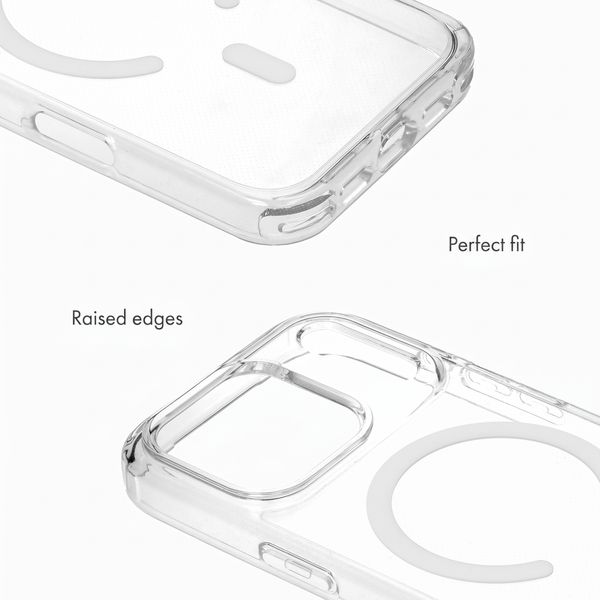 Selencia Rivièra MagSafe Back Cover with detachable hooks Apple iPhone 18 Pro Max / 17 Pro Max - Transparent