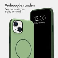 imoshion Color Backcover met Thin MagSafe Ring Apple iPhone 14 / 13 - Donkergroen