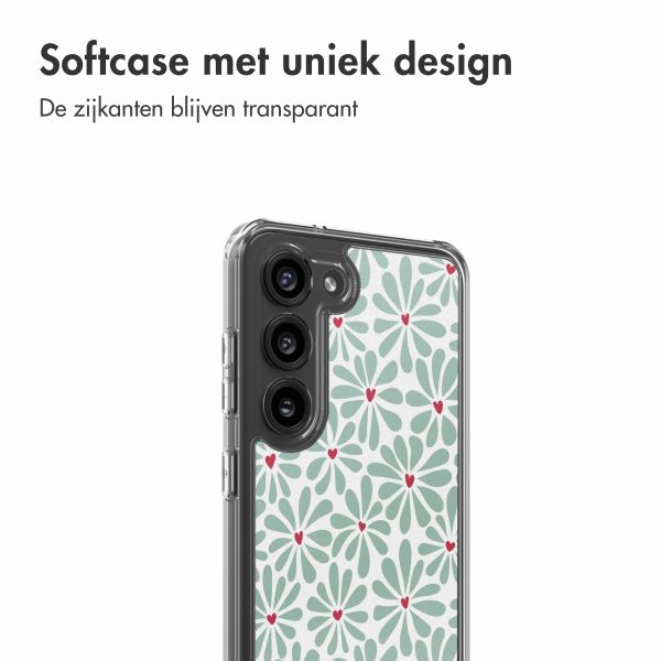 imoshion Design hoesje Samsung Galaxy S23 - Bloom Love Sage Green