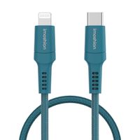 imoshion Lightning naar USB-C kabel - Non-MFi - Gevlochten textiel - 1 meter - Donkerblauw