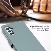 Selencia Echt Leren Bookcase Samsung Galaxy A54 (5G) - Lichtblauw