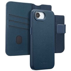 Accezz 2-in-1 Leather Bookcase with MagSafe Apple iPhone 17e / 16e - Nightfall Blue