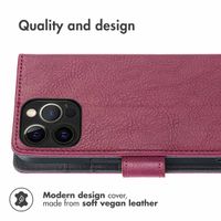 imoshion Luxury Bookcase Apple iPhone 12 (Pro) - Bordeaux