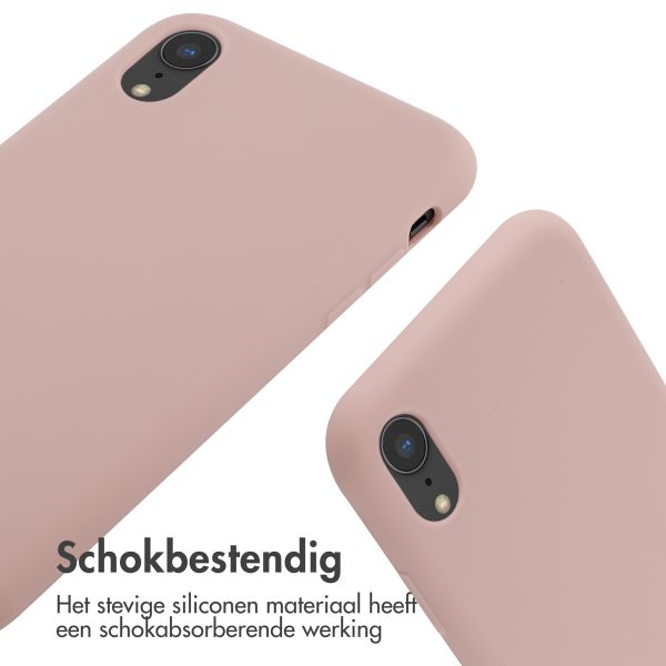 imoshion Siliconen hoesje met koord iPhone Xr - Sand Pink