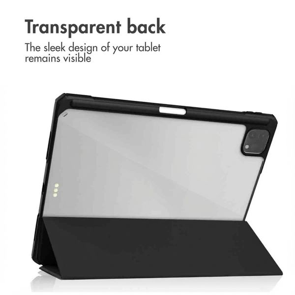 imoshion Trifold Hard Case Book Cover Apple iPad Pro 12.9 (2018/2020/2021/2022) - Black
