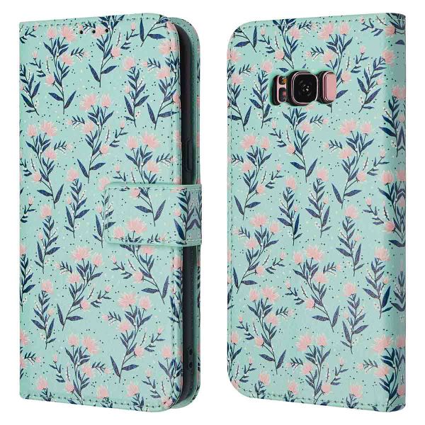 imoshion Design Bookcase Samsung Galaxy S8 - Blue Flowers