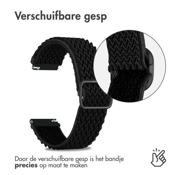 imoshion Elastisch nylon bandje Samsung Galaxy Watch 7 40/44 mm - Zwart
