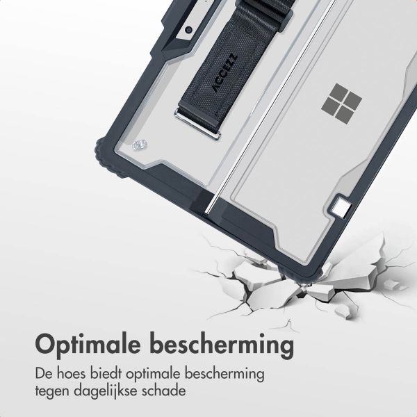 Accezz Rugged case met stand Microsoft Surface Pro 9 / Pro 10 / Pro 11 - Zwart