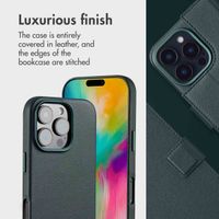 Accezz 2-in-1 Leather Bookcase with MagSafe Apple iPhone 16 Pro Max - Cedar Green